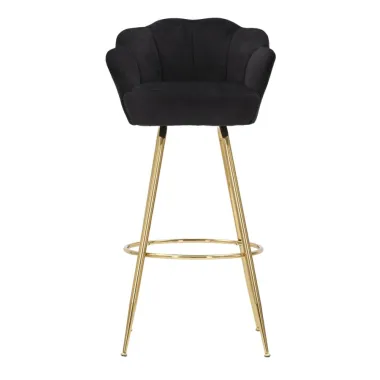 Taboret Barowy Vienna Czarny 55x53x110 cm (Wysokość Siedziska 88 cm)